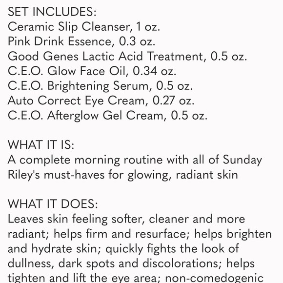 Sunday Riley Wake Up With Me Complete Morning Routine 6 Pc. Skincare Set. No CAG - Picture 4 of 4